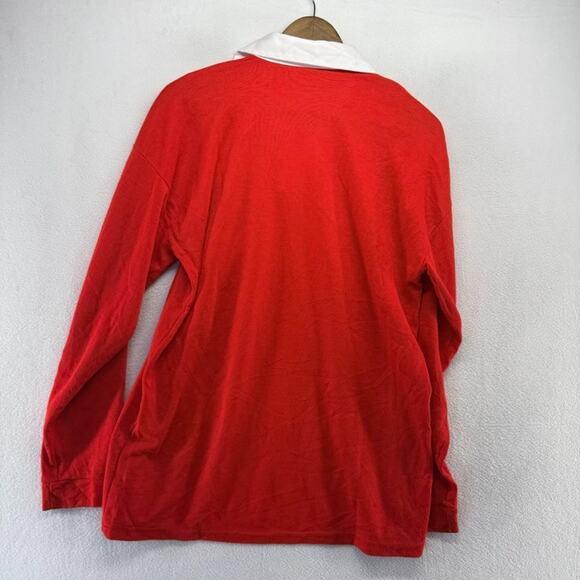 Vintage Wales Rugby Shirt Men's Large Red Embroidered Logo Soccer Futbol 90s - Picture 11 of 13